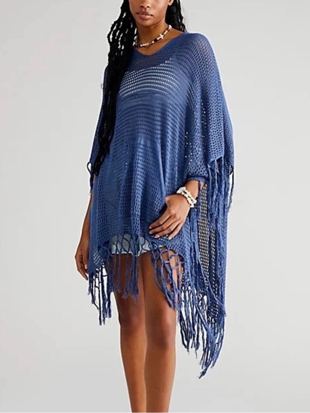 Free People "Summer House" Crochet Poncho